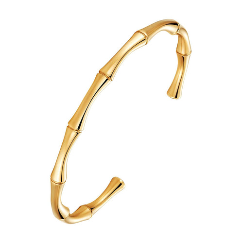 Brățară Bamboo placată cu aur 18K – 6.5 cm