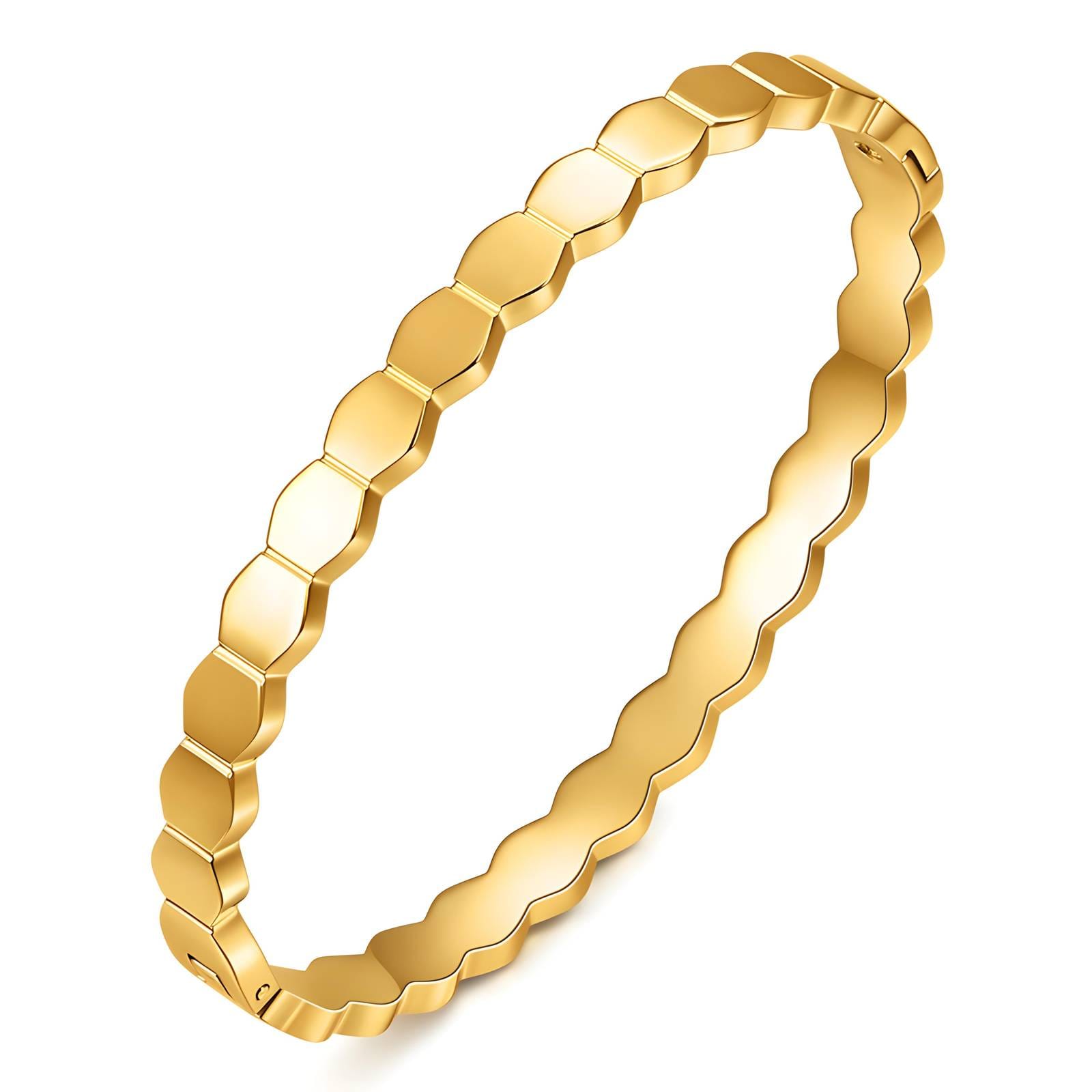 Brățară Fagure placată cu aur 18K – 6.2 cm