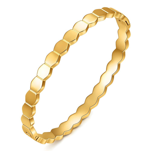 Brățară Fagure placată cu aur 18K – 6.2 cm