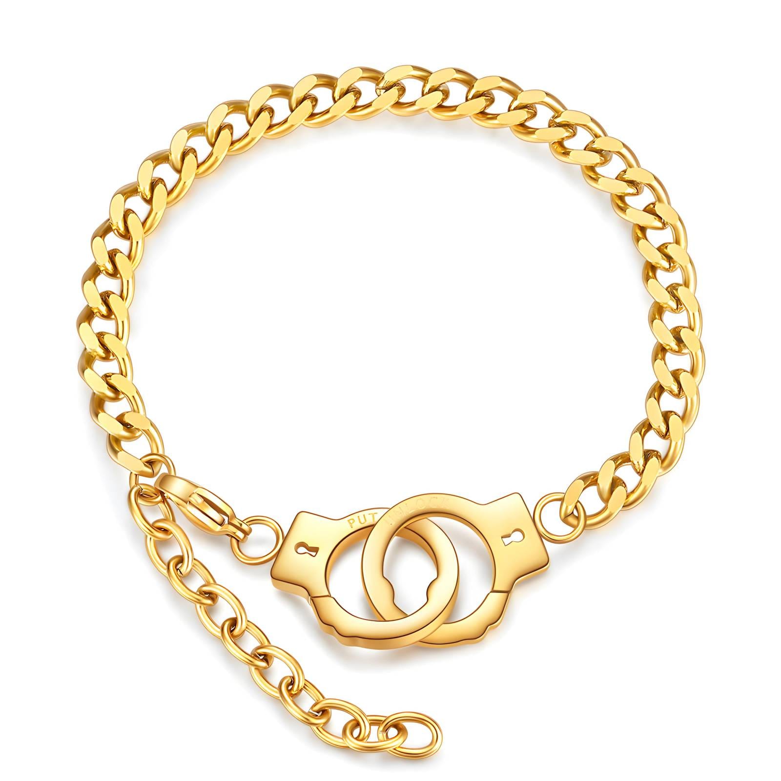 Brățară reglabilă Catușe placată cu aur 18K – 18+4 cm